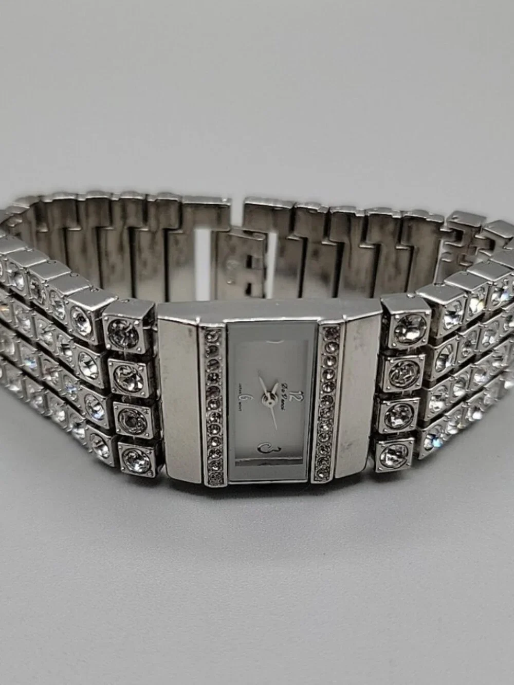 Vintage Da Vanci Rhinestone Encrusted Ladies Quartz Watch 24mm 7